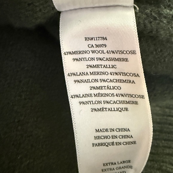 Rails Percy Olive Gold Stars - XL Green Soft Sweater. - Picture 2 of 14